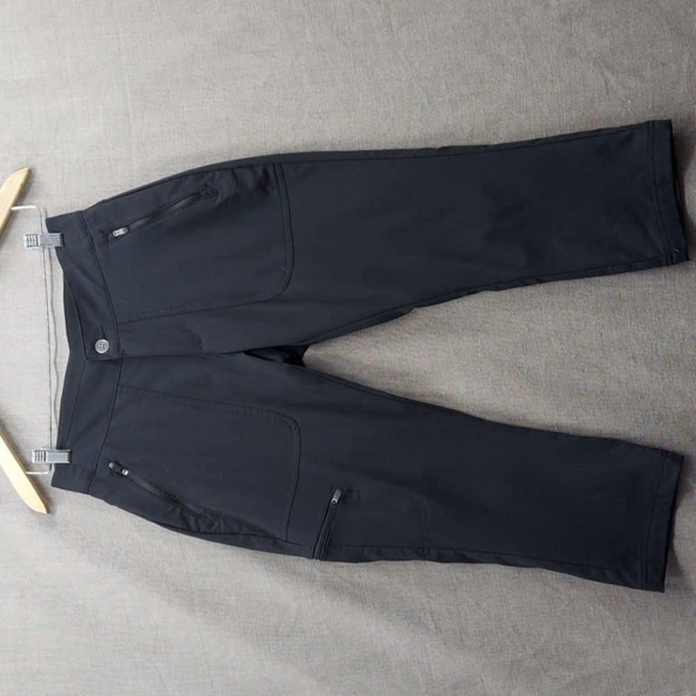 Women's Columbia Capri Black Pants Zip Pockets Size 6/38